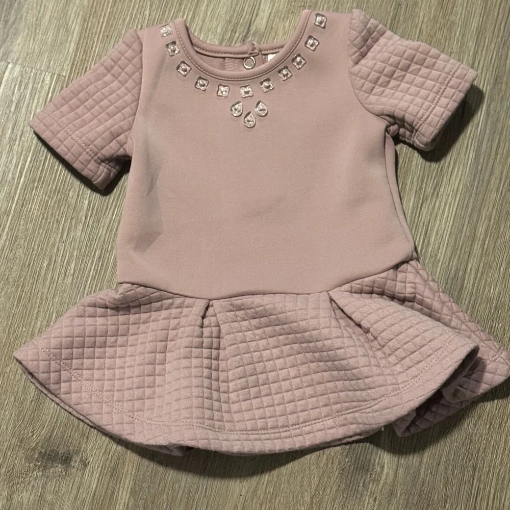 Pink Quilted Kids Dress